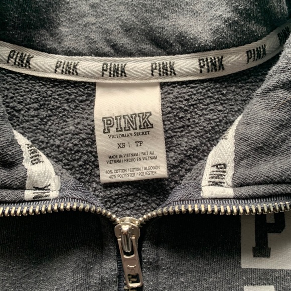 PINK QUARTER ZIP SWEATER - Picture 2 of 2